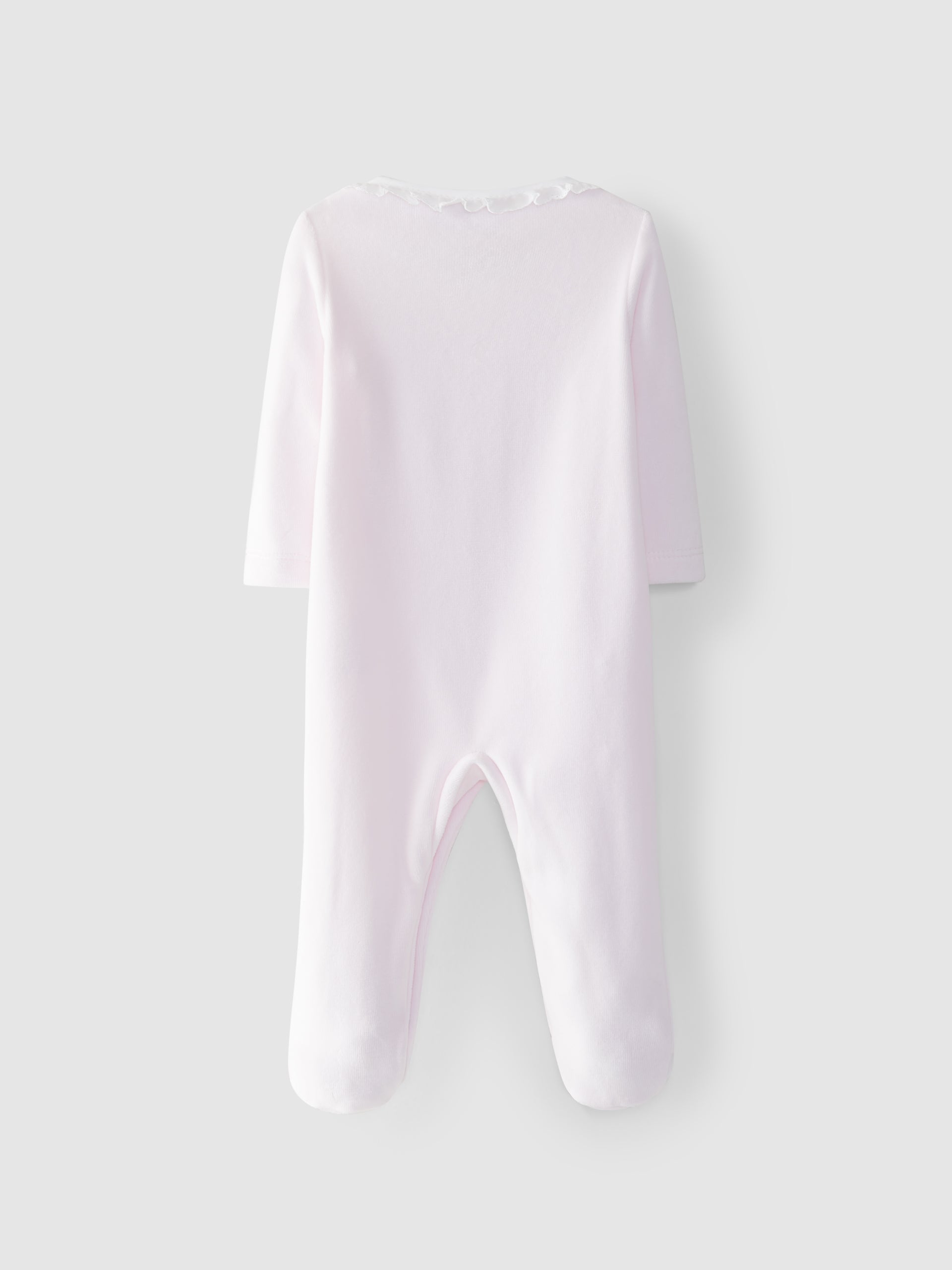 Babygrow velours à col brodé